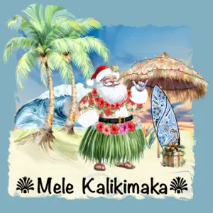 Mele Kalikimaka (Merry Christmas)  Baby Blue T-Shirt